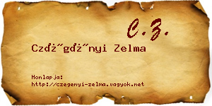 Czégényi Zelma névjegykártya